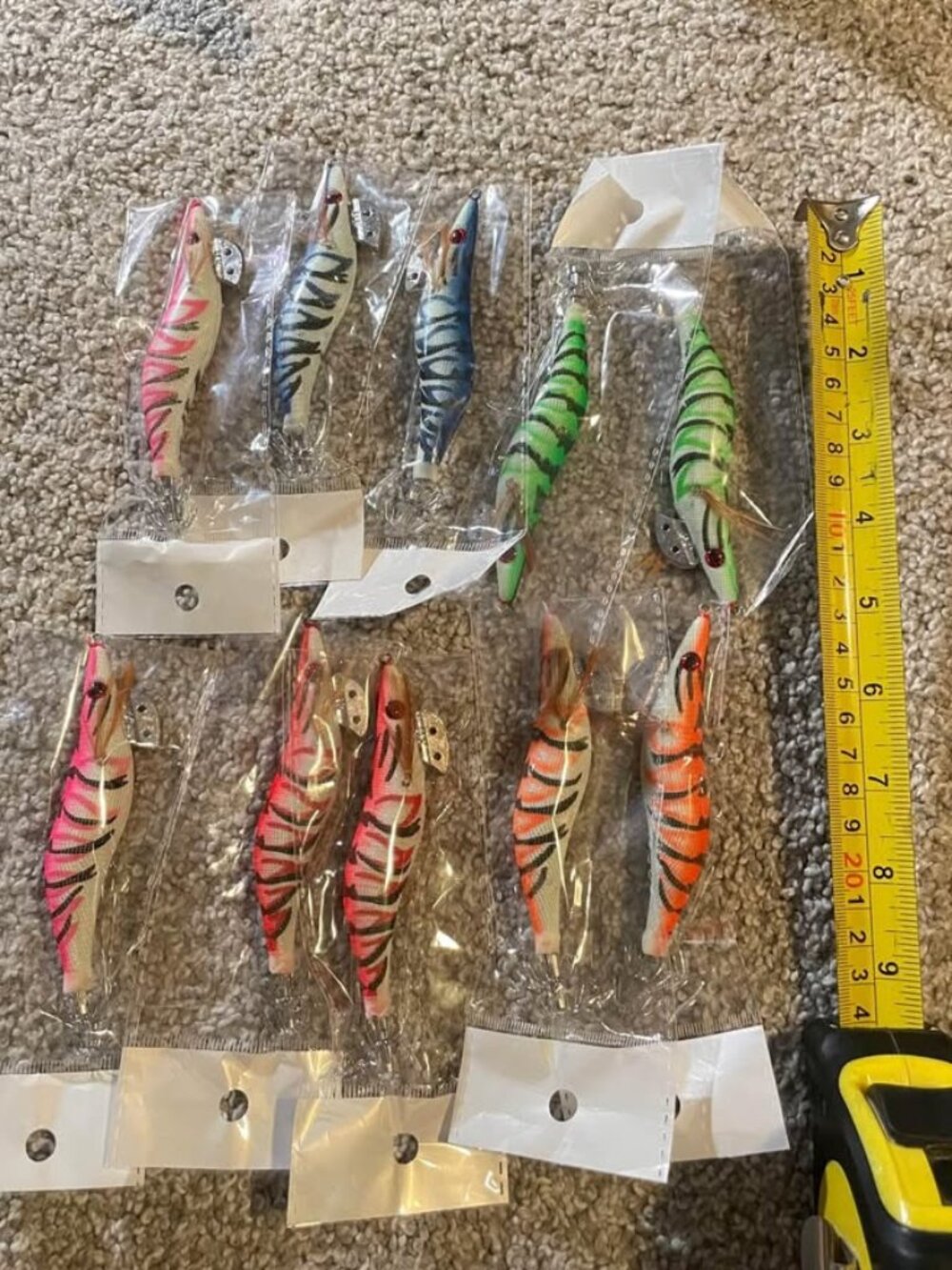 4.72 inch Squid Jigs Fishing Lures 10pcs
